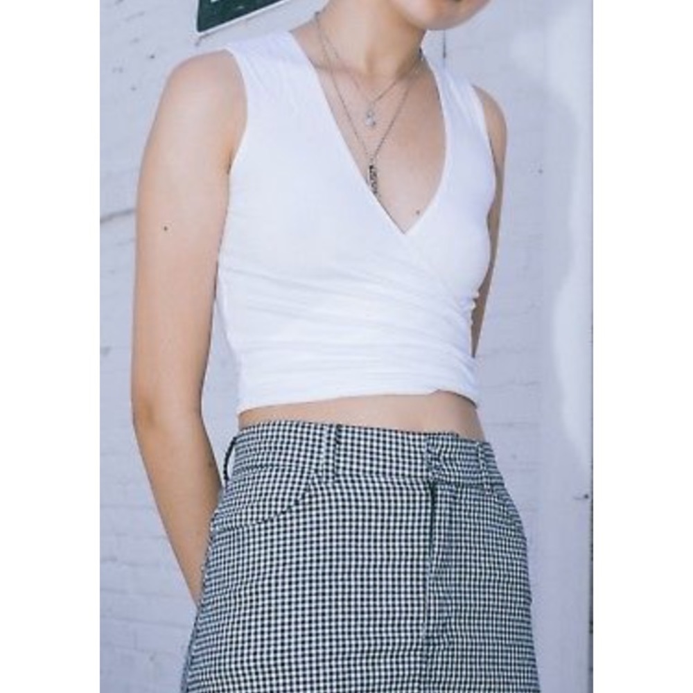 Brandy Melville wrap crop top